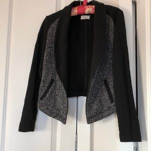 Lou and Grey Black and Grey Sweatshirt Blazer XS
